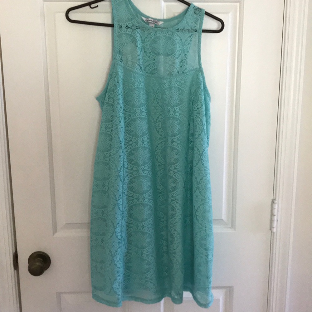 Baby blue dress